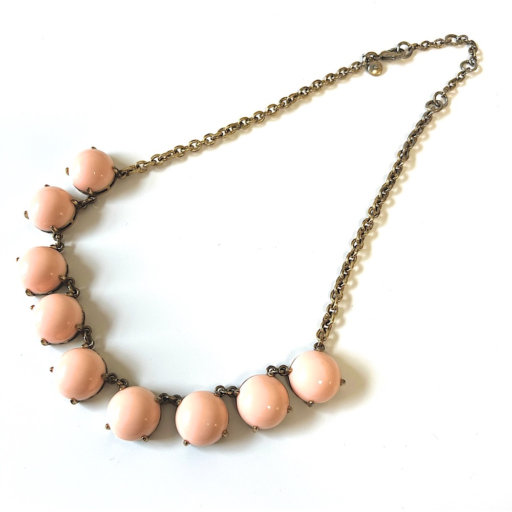 J. Crew Peach Bauble Necklace